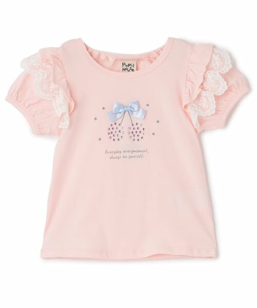 Pupil House / ピューピルハウス Tシャツ | チェリーモチーフラインストーン半袖Tシャツ | 詳細7