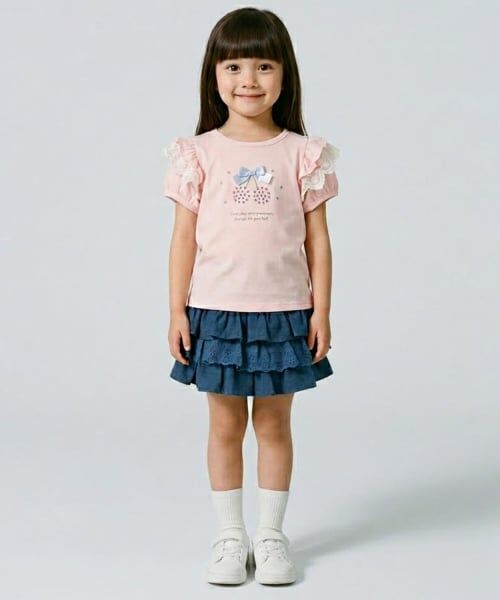 Pupil House / ピューピルハウス Tシャツ | チェリーモチーフラインストーン半袖Tシャツ | 詳細9