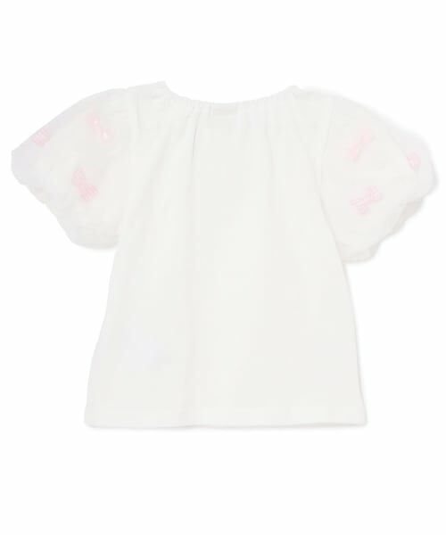 Pupil House / ピューピルハウス Tシャツ | 袖チュール半袖Tシャツ | 詳細1