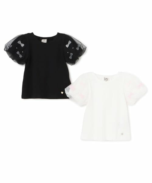 Pupil House / ピューピルハウス Tシャツ | 袖チュール半袖Tシャツ | 詳細6