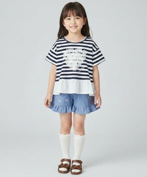 Pupil House / ピューピルハウス Tシャツ | ハートモチーフペプラムTシャツ | 詳細10