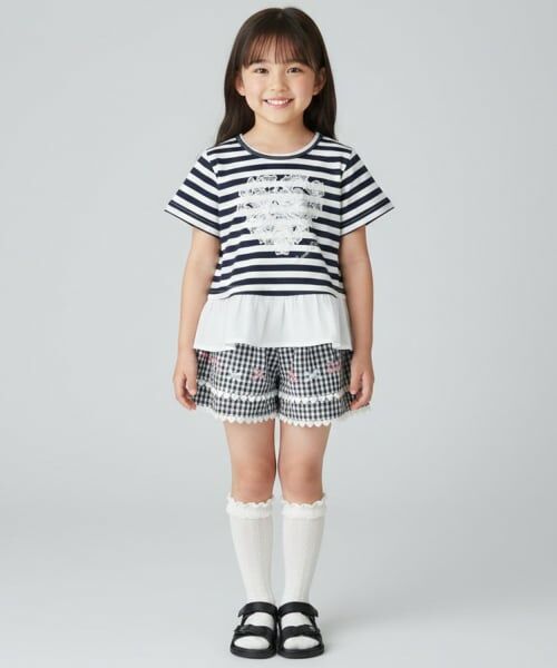 Pupil House / ピューピルハウス Tシャツ | ハートモチーフペプラムTシャツ | 詳細11