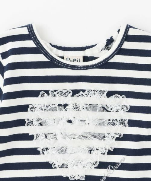 Pupil House / ピューピルハウス Tシャツ | ハートモチーフペプラムTシャツ | 詳細2