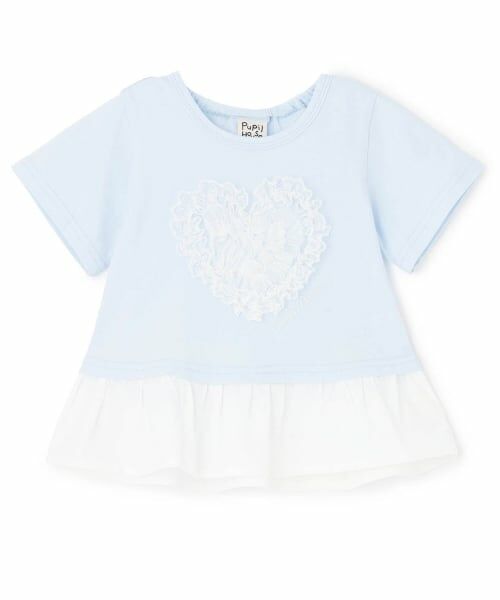 Pupil House / ピューピルハウス Tシャツ | ハートモチーフペプラムTシャツ | 詳細9