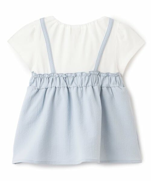 Pupil House / ピューピルハウス Tシャツ | いちご刺しゅうビスチェドッキングTシャツ | 詳細1