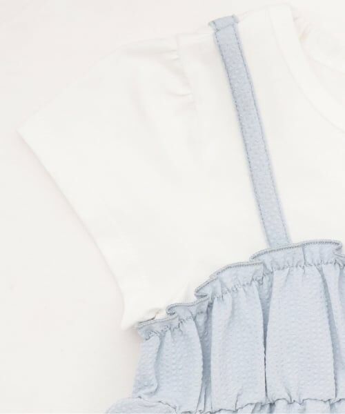 Pupil House / ピューピルハウス Tシャツ | いちご刺しゅうビスチェドッキングTシャツ | 詳細3