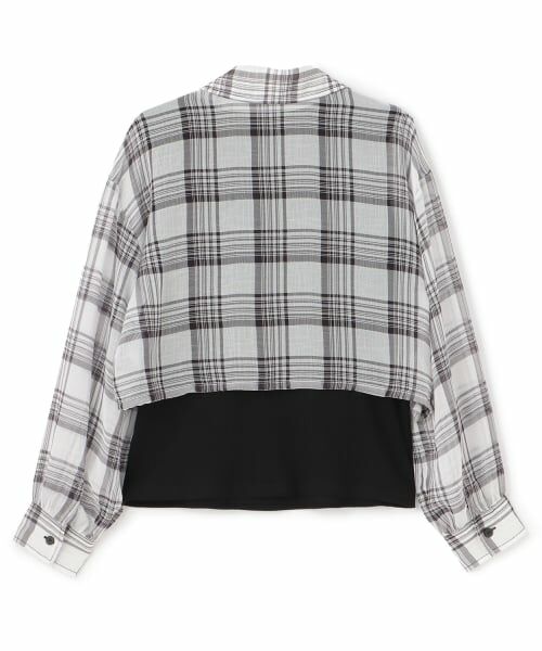 Pupil House / ピューピルハウス シャツ・ブラウス | 【milky coast】シアーシャツ×タンクトップセット | 詳細1