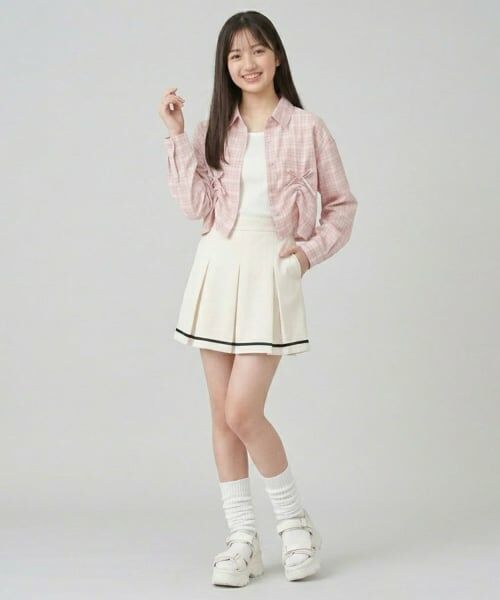 Pupil House / ピューピルハウス シャツ・ブラウス | 【milky coast】シアーシャツ×タンクトップセット | 詳細13