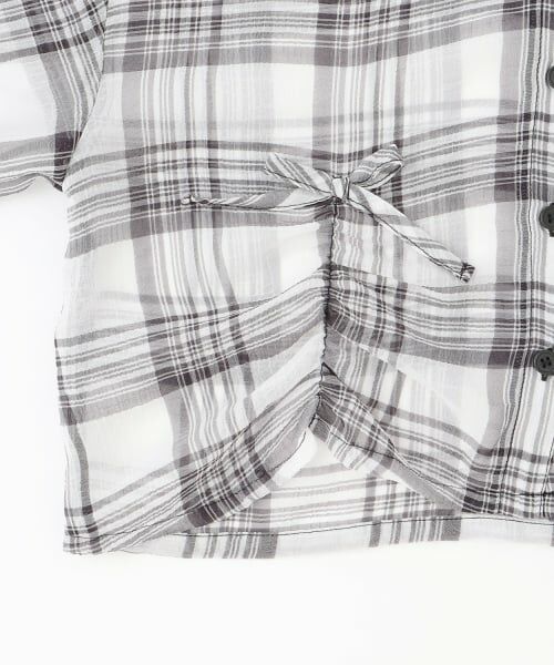 Pupil House / ピューピルハウス シャツ・ブラウス | 【milky coast】シアーシャツ×タンクトップセット | 詳細5