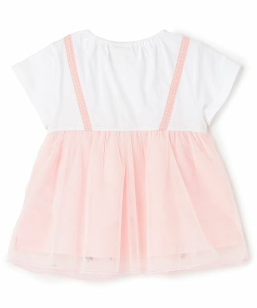 Pupil House / ピューピルハウス その他トップス | さくらんぼ刺しゅうドッキングチュニック | 詳細1