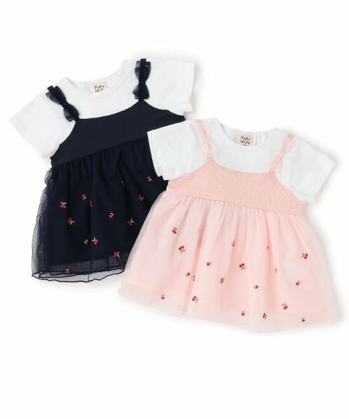 Pupil House / ピューピルハウス その他トップス | さくらんぼ刺しゅうドッキングチュニック | 詳細7