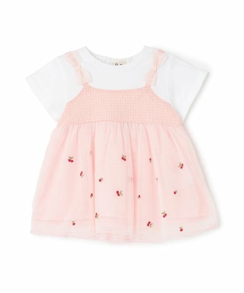 Pupil House / ピューピルハウス その他トップス | さくらんぼ刺しゅうドッキングチュニック | 詳細8