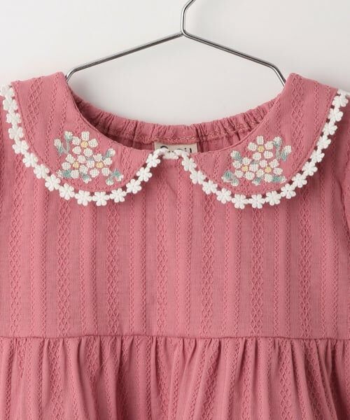 Pupil House / ピューピルハウス シャツ・ブラウス | サクラ刺しゅう衿フリルカットブラウス | 詳細2