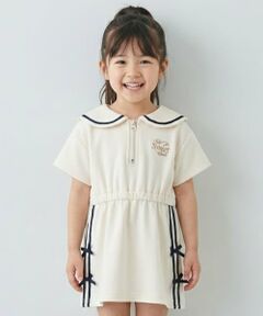 Pupil House / ピューピルハウス ミニ丈・ひざ丈ワンピース | ハーフジップワンピース