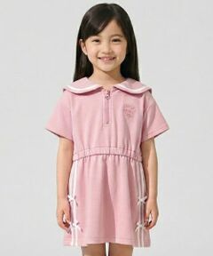 Pupil House / ピューピルハウス ミニ丈・ひざ丈ワンピース | ハーフジップワンピース