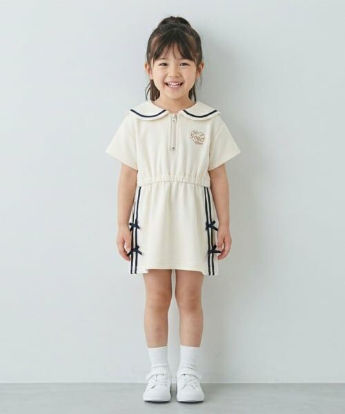Pupil House / ピューピルハウス ミニ丈・ひざ丈ワンピース | ハーフジップワンピース | 詳細11