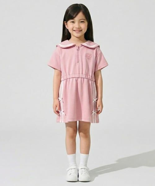 Pupil House / ピューピルハウス ミニ丈・ひざ丈ワンピース | ハーフジップワンピース | 詳細13
