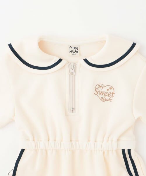 Pupil House / ピューピルハウス ミニ丈・ひざ丈ワンピース | ハーフジップワンピース | 詳細2