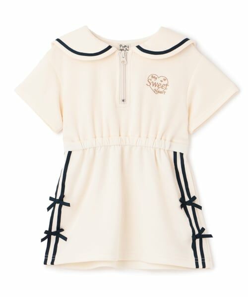 Pupil House / ピューピルハウス ミニ丈・ひざ丈ワンピース | ハーフジップワンピース | 詳細9