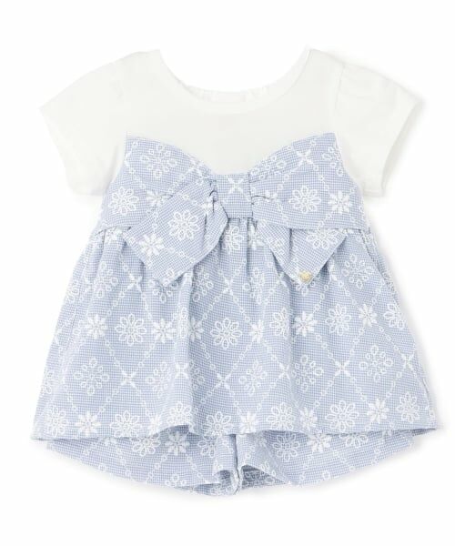 Pupil House / ピューピルハウス Tシャツ | ギンガムチェック刺しゅうレースセットアップ | 詳細12