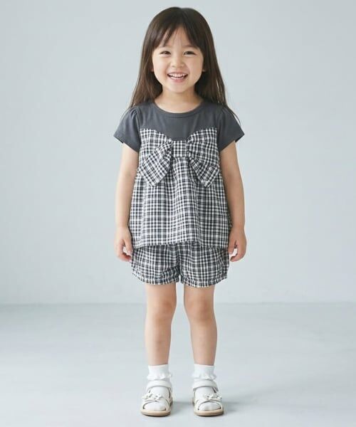 Pupil House / ピューピルハウス Tシャツ | ギンガムチェック刺しゅうレースセットアップ | 詳細15