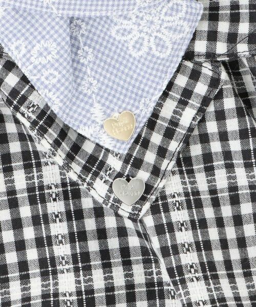 Pupil House / ピューピルハウス Tシャツ | ギンガムチェック刺しゅうレースセットアップ | 詳細4