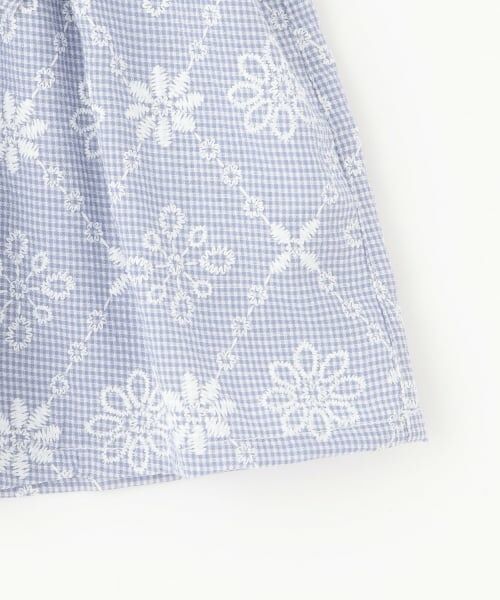 Pupil House / ピューピルハウス Tシャツ | ギンガムチェック刺しゅうレースセットアップ | 詳細5