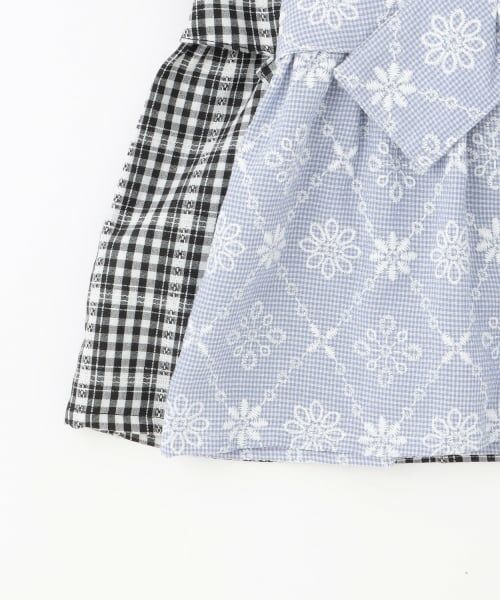 Pupil House / ピューピルハウス Tシャツ | ギンガムチェック刺しゅうレースセットアップ | 詳細6