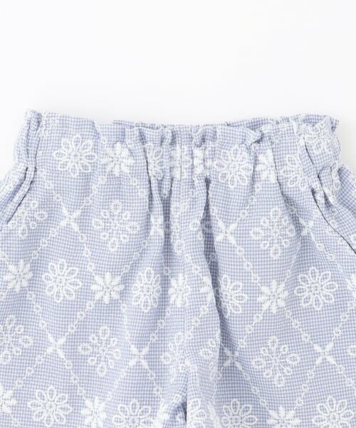 Pupil House / ピューピルハウス Tシャツ | ギンガムチェック刺しゅうレースセットアップ | 詳細7