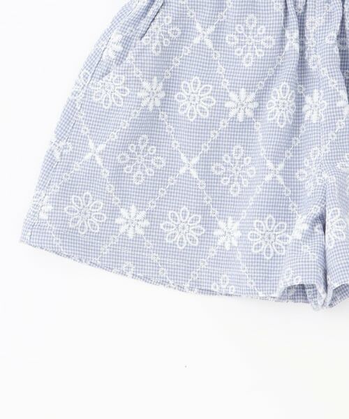 Pupil House / ピューピルハウス Tシャツ | ギンガムチェック刺しゅうレースセットアップ | 詳細9