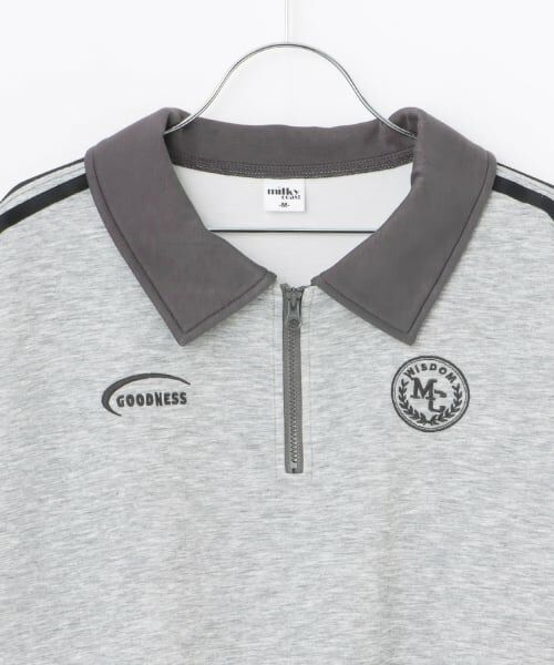 Pupil House / ピューピルハウス Tシャツ | 【milkycoast】ハーフジップ袖ラインセットアップ | 詳細3