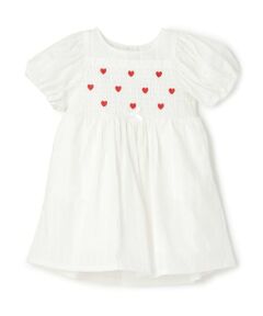 Pupil House / ピューピルハウス ミニ丈・ひざ丈ワンピース | 胸ハート刺しゅうワンピース