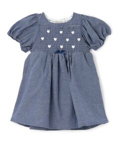 Pupil House / ピューピルハウス ミニ丈・ひざ丈ワンピース | 胸ハート刺しゅうワンピース