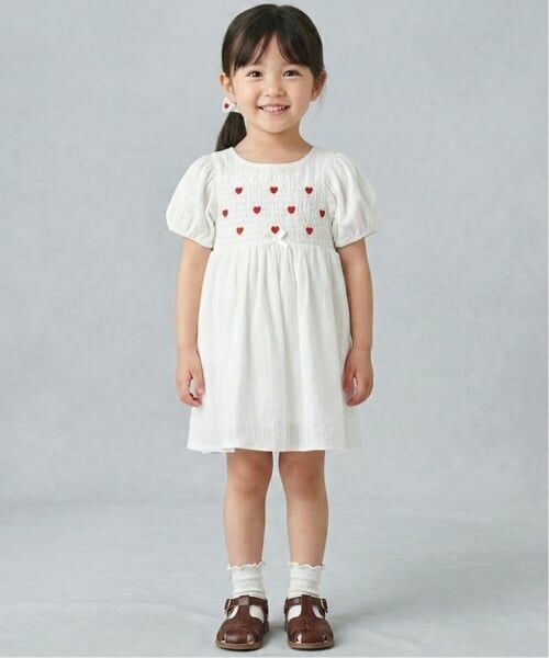 Pupil House / ピューピルハウス ミニ丈・ひざ丈ワンピース | 胸ハート刺しゅうワンピース | 詳細16