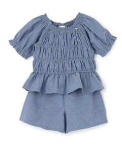 Pupil House / ピューピルハウス その他トップス | たっぷりギャザーセットアップ