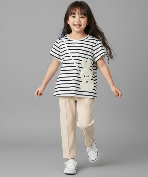 Pupil House / ピューピルハウス Tシャツ | ウサギポシェットモチーフTシャツ | 詳細11