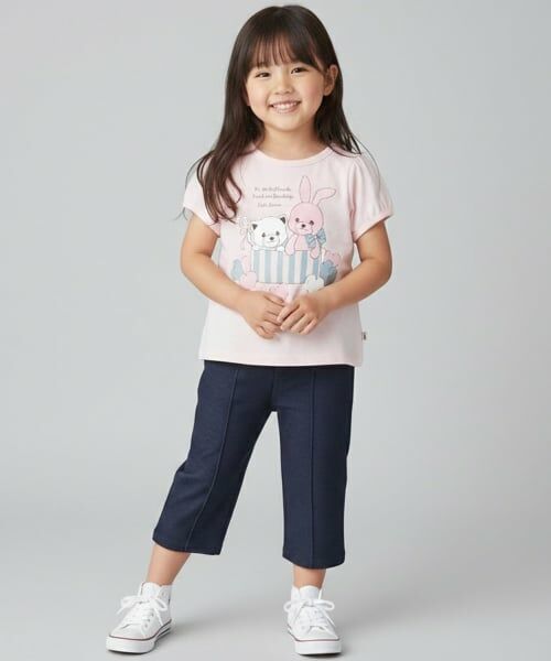 Pupil House / ピューピルハウス Tシャツ | 【990★ITEM】ねこ・うさぎガーリーアソートTシャツ | 詳細12