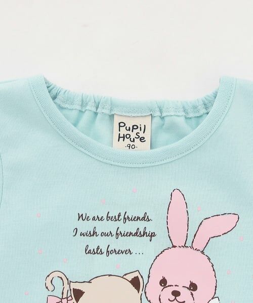 Pupil House / ピューピルハウス Tシャツ | 【990★ITEM】ねこ・うさぎガーリーアソートTシャツ | 詳細2