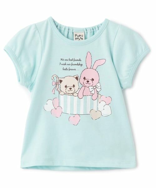 Pupil House / ピューピルハウス Tシャツ | 【990★ITEM】ねこ・うさぎガーリーアソートTシャツ | 詳細7
