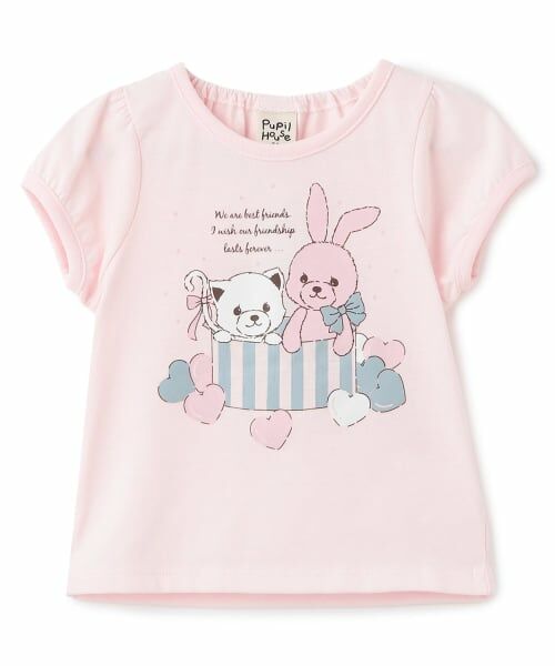 Pupil House / ピューピルハウス Tシャツ | 【990★ITEM】ねこ・うさぎガーリーアソートTシャツ | 詳細9