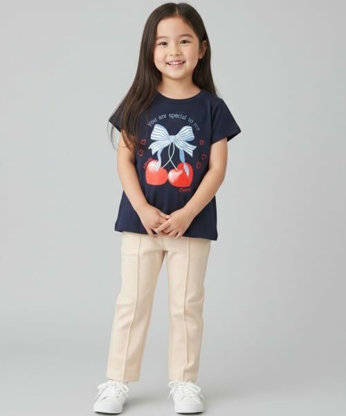 Pupil House / ピューピルハウス Tシャツ | 【990★ITEM】フロントリボン・さくらんぼモチーフTシャツ | 詳細10