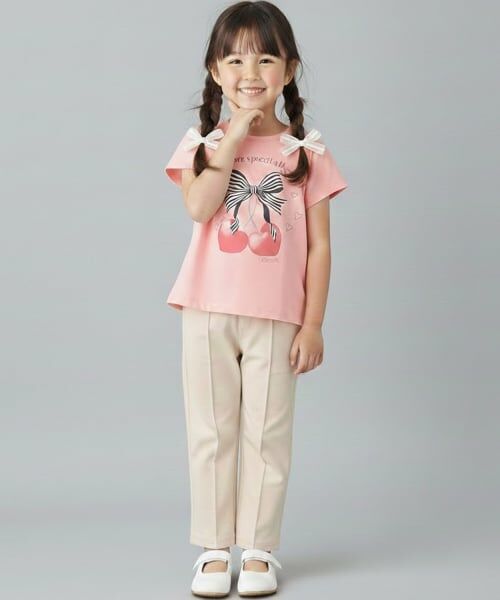 Pupil House / ピューピルハウス Tシャツ | 【990★ITEM】フロントリボン・さくらんぼモチーフTシャツ | 詳細12