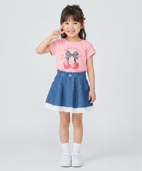 Pupil House / ピューピルハウス Tシャツ | 【990★ITEM】フロントリボン・さくらんぼモチーフTシャツ | 詳細15