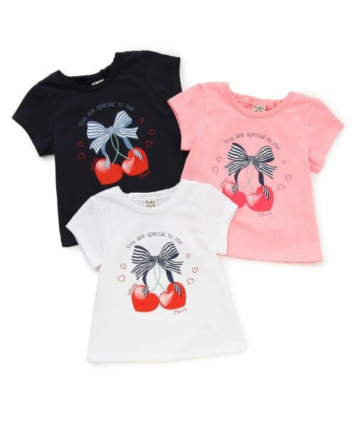 Pupil House / ピューピルハウス Tシャツ | 【990★ITEM】フロントリボン・さくらんぼモチーフTシャツ | 詳細6