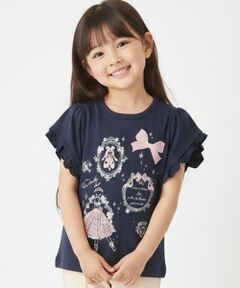 Pupil House / ピューピルハウス Tシャツ | 【990★ITEM】バレエモチーフ袖フリルTシャツ