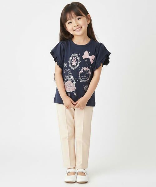 Pupil House / ピューピルハウス Tシャツ | 【990★ITEM】バレエモチーフ袖フリルTシャツ | 詳細14