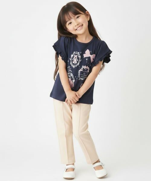 Pupil House / ピューピルハウス Tシャツ | 【990★ITEM】バレエモチーフ袖フリルTシャツ | 詳細15