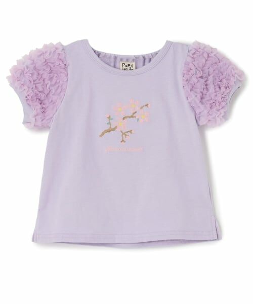 Pupil House / ピューピルハウス Tシャツ | サクラ肩フリル半袖Tシャツ | 詳細7