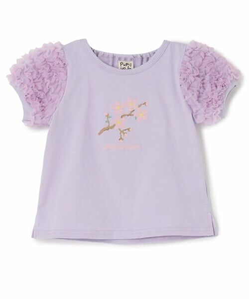 Pupil House / ピューピルハウス Tシャツ | サクラ肩フリル半袖Tシャツ | 詳細8