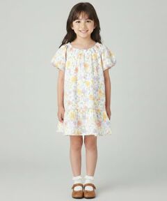 Pupil House / ピューピルハウス ミニ丈・ひざ丈ワンピース | ニュアンス花柄ワンピース